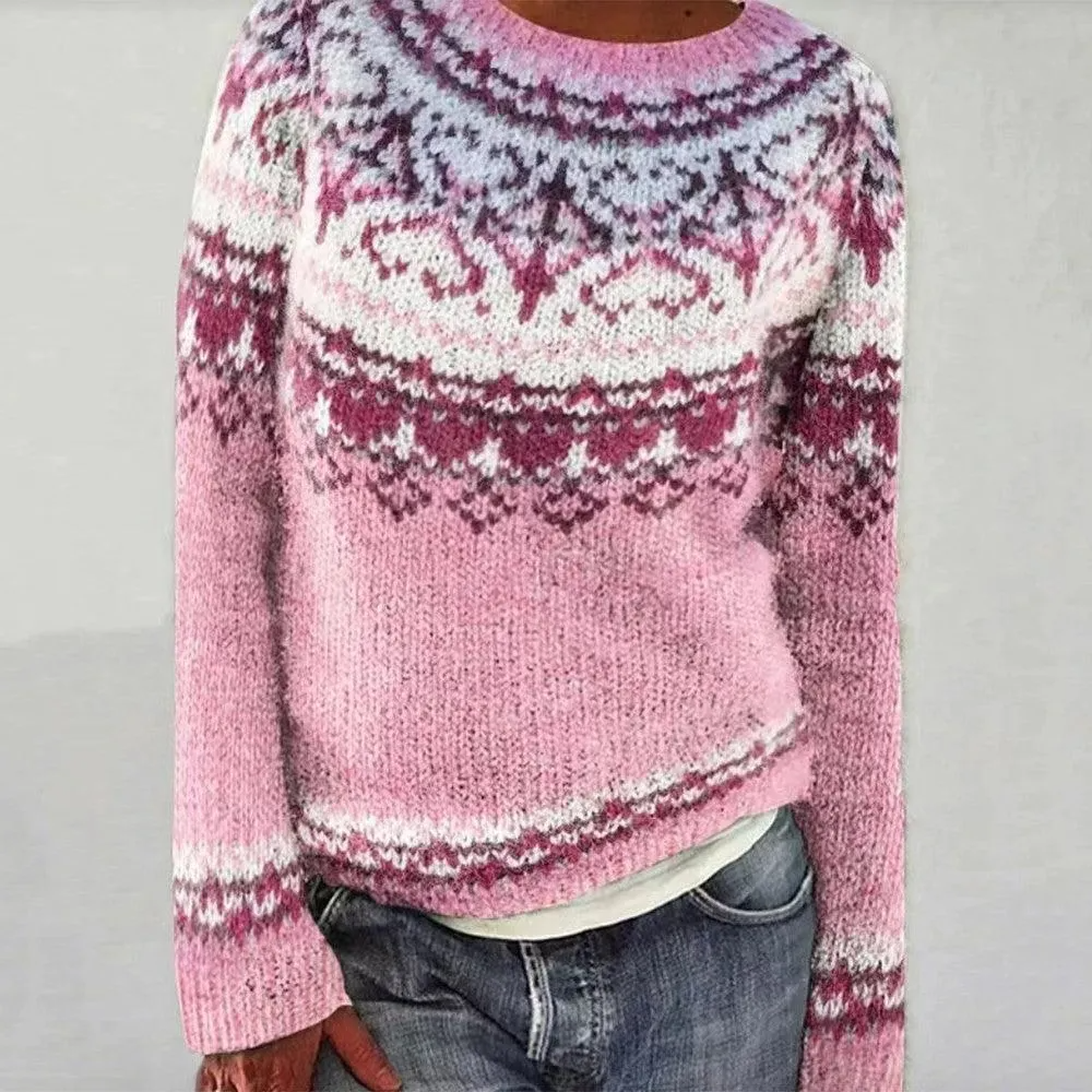 Le Pull Rose Aurore