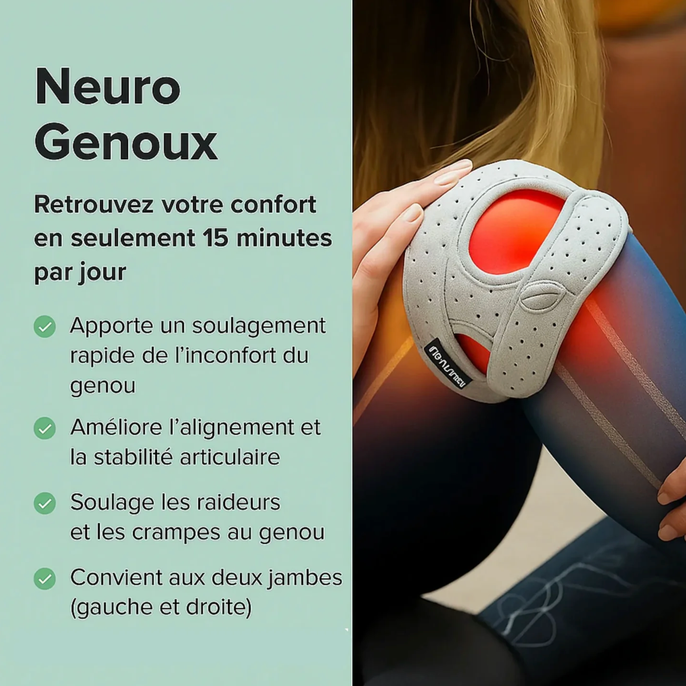 Genouillère rotulienne NeuroGenoux