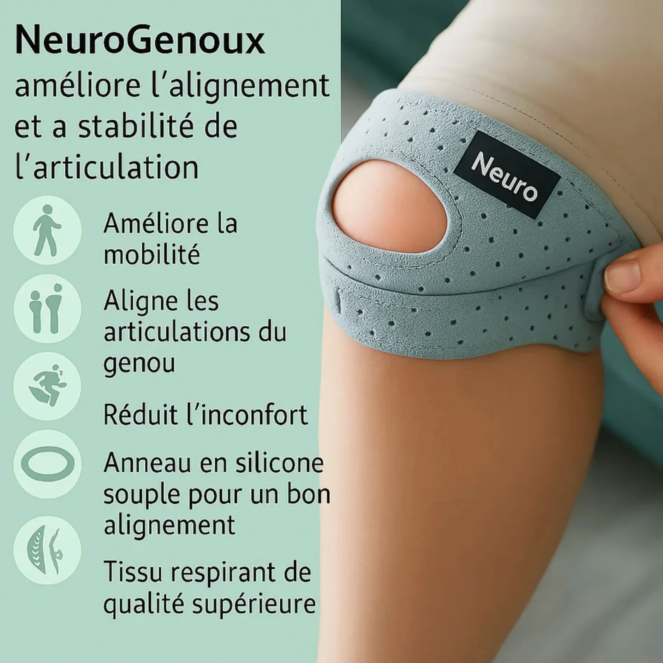Genouillère rotulienne NeuroGenoux