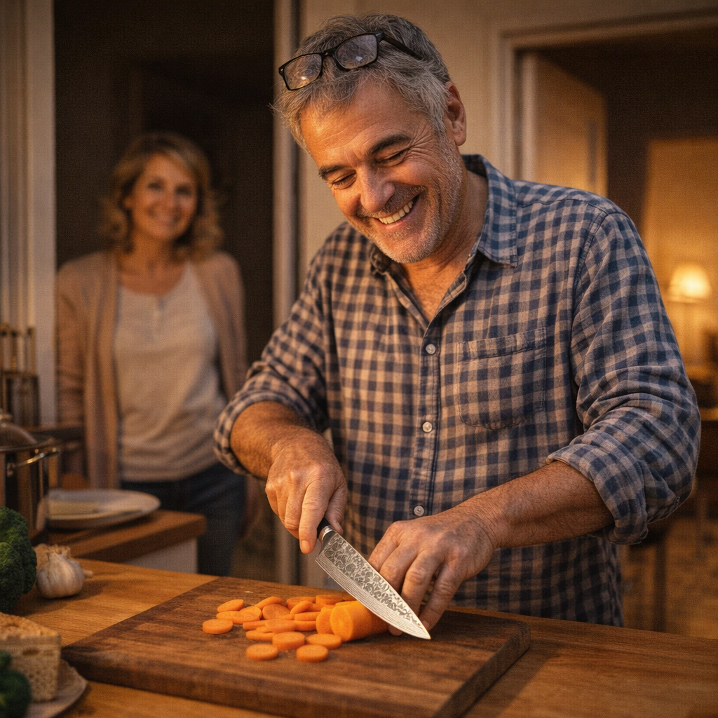 Couteau Damas Jacques Morel